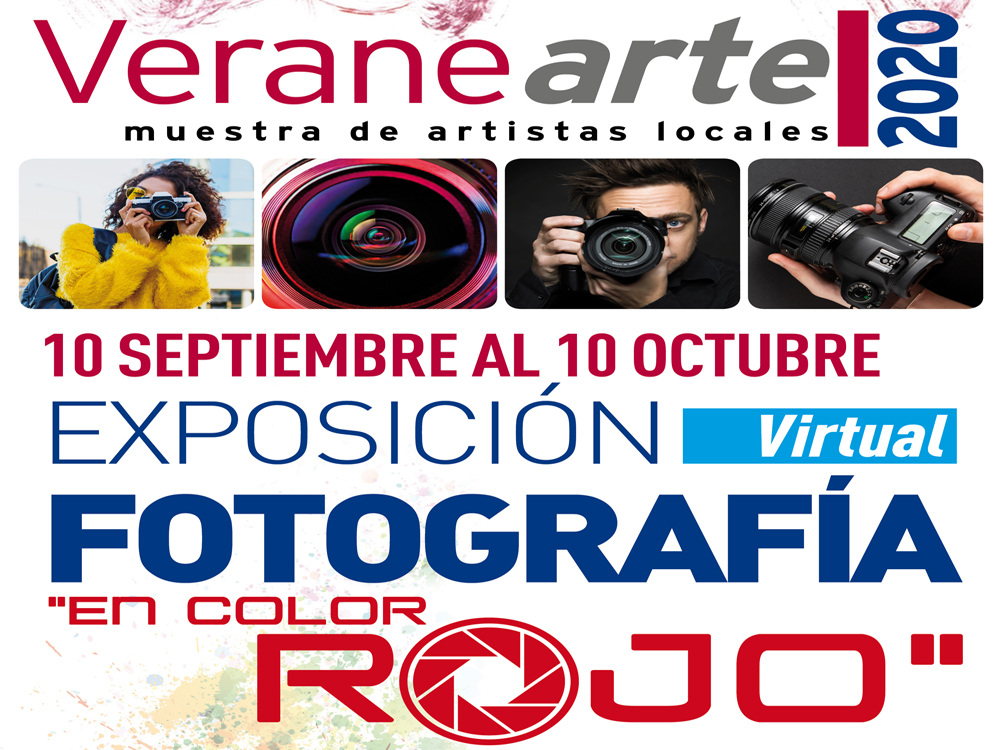 Desde mañana 10 de septiembre y hasta el próximo 10 de octubre se podrá disfrutar de “Veranearte. Muestra de artistas locales” con la exposición de fotografía virtual “En color rojo”